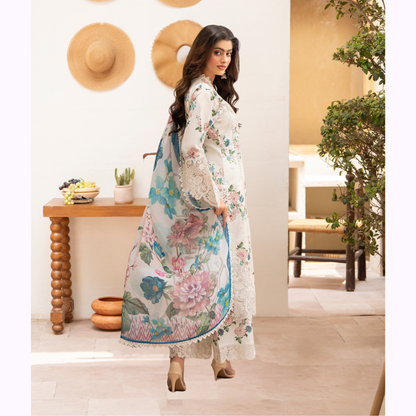 "Aina II" Embroidered Printed Lawn 3 Pc Collection by Karma Collection TT