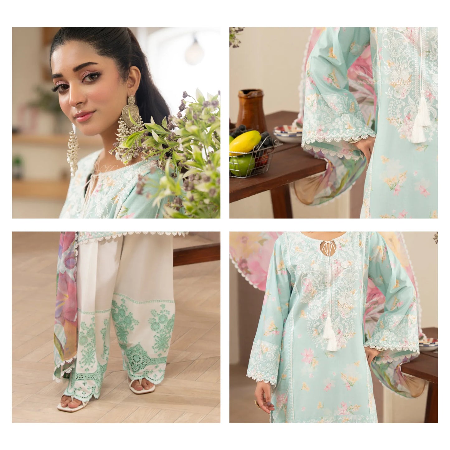 "Flora" Embroidered Lawn 3 Pc Collection | Karma Collection