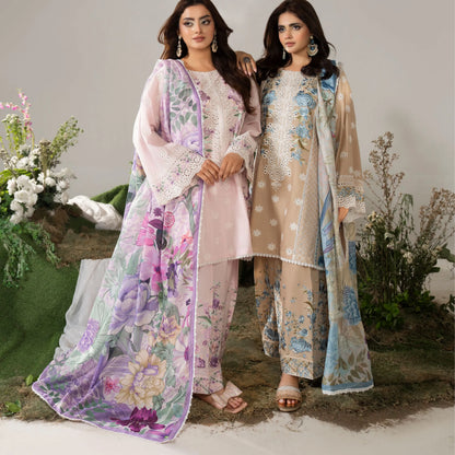 KC-1587 "AYRA" Embroidered Cambric Cotton Collection by Karma Collection