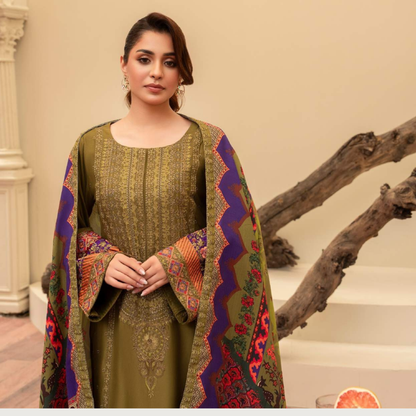 3 Pc Ready to Wear Embroidered Collection | Karma Collection | UMKC01001