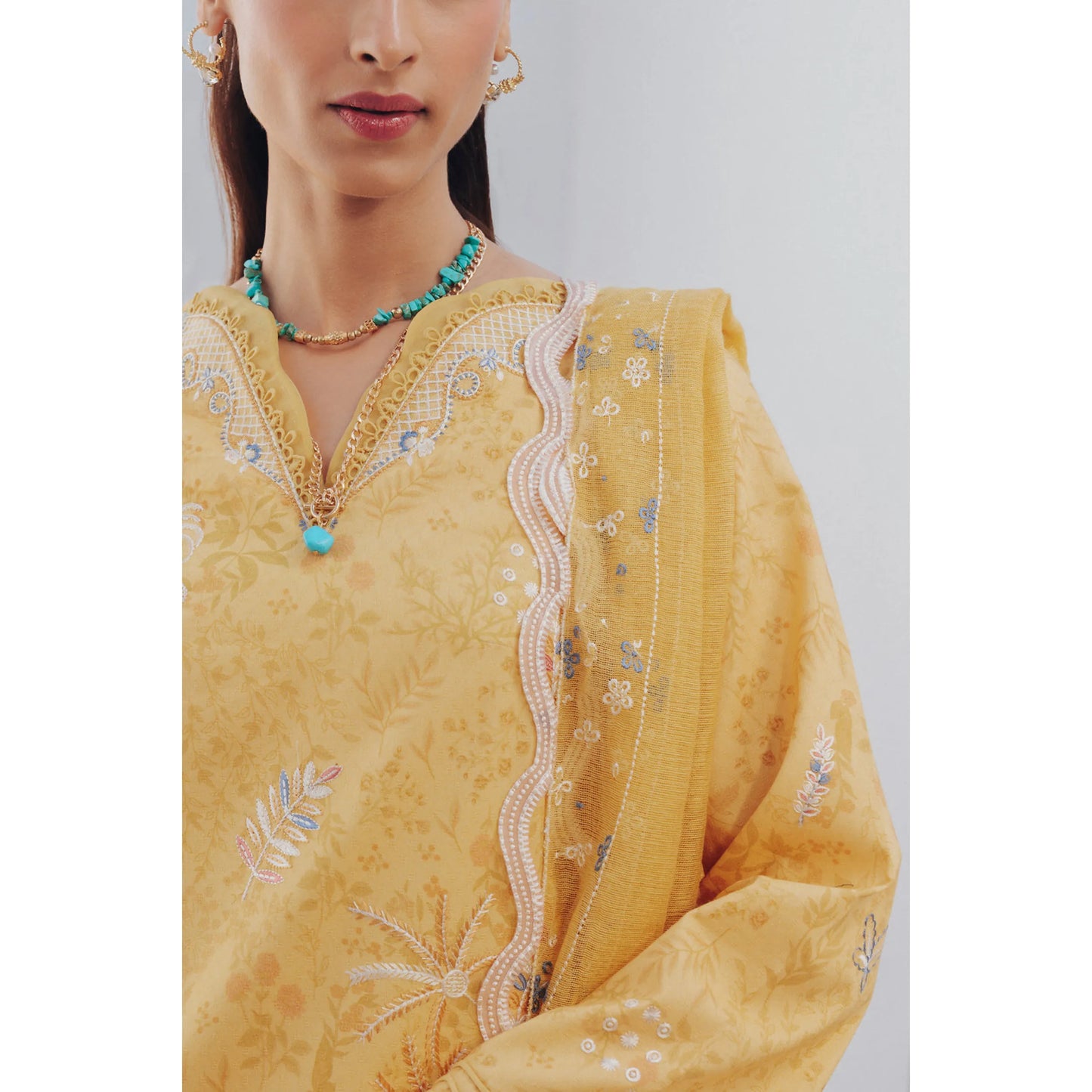 UQR-02 Qalamkar Basic Pret 26" Summer Collection | Ready to Wear Asian clothes