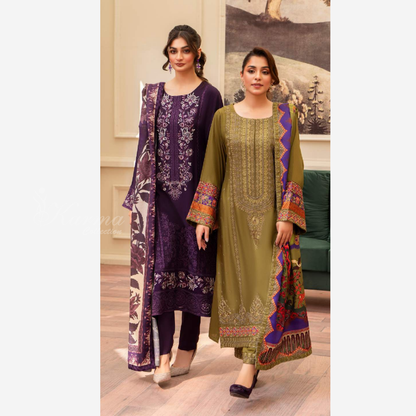 3 Pc Ready to Wear Embroidered Collection | Karma Collection | UMKC01001