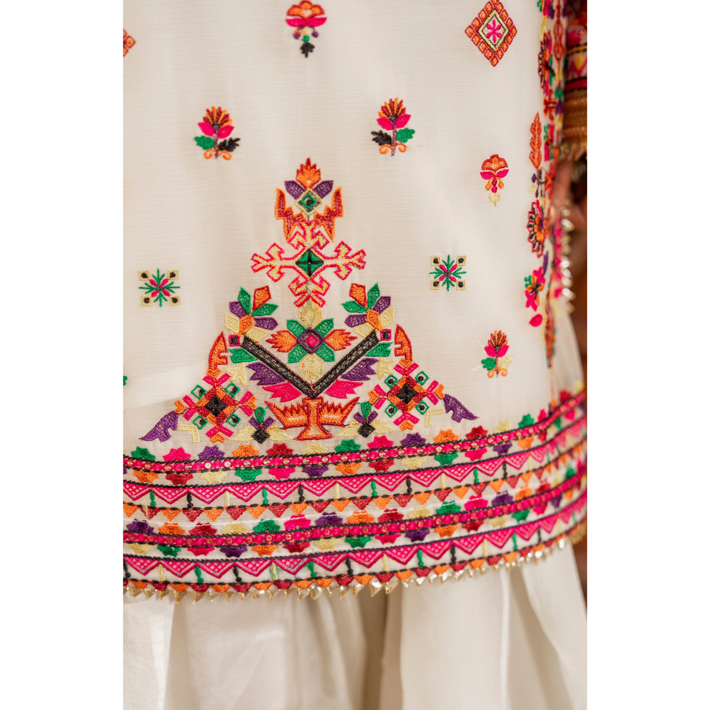 F-492 "Hayat" Embroidered Chiffon Festive Luxury 3 Pc Collection