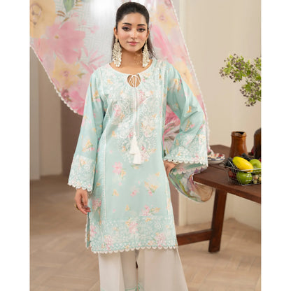 "Flora" Embroidered Lawn 3 Pc Collection | Karma Collection