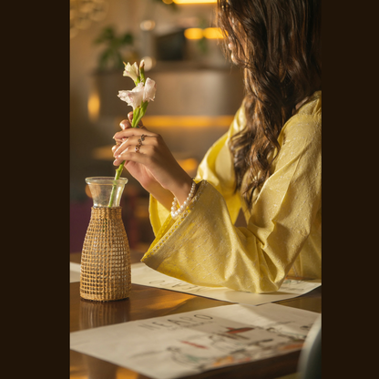 UCA-18 2 Pc Casual Cotton Farshi Shalwar Chikenkari Co-Ords Set | Ready to Wear | Casuallite