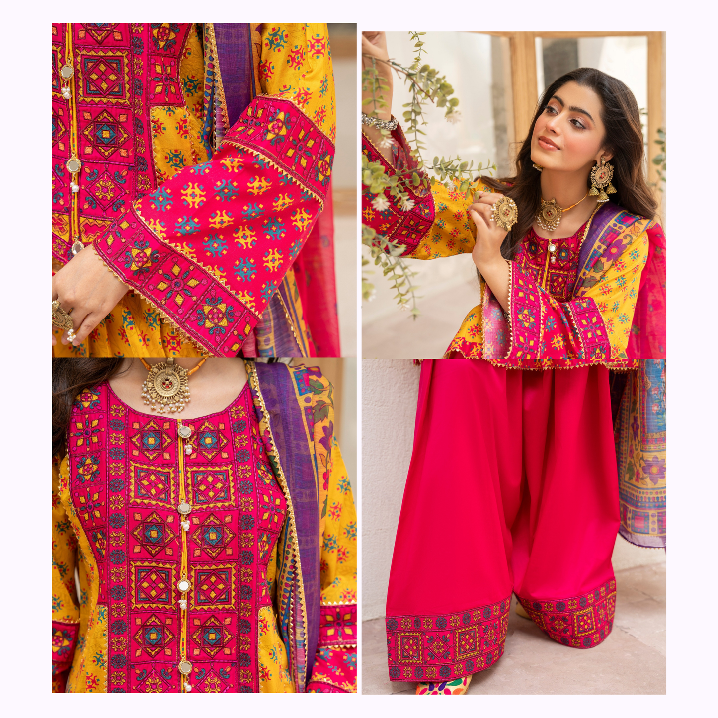 "Aina II" Embroidered Printed Lawn 3 Pc Collection by Karma Collection TT
