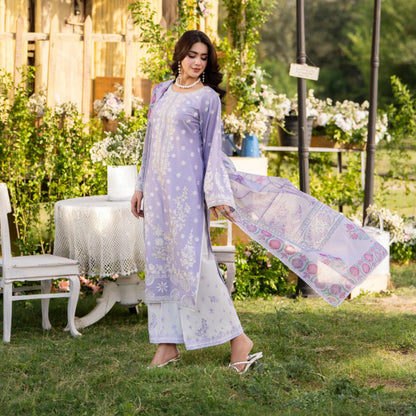KC-1577 "Sunheri" Embroidered Festive Cambric Cotton Collection by Karma Collection