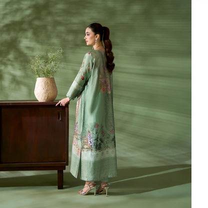UAL-07 Printed Silk Kaftan Style Co-Ord Set Loose fit Casual Wear | Ethnic wear | ALLY'S