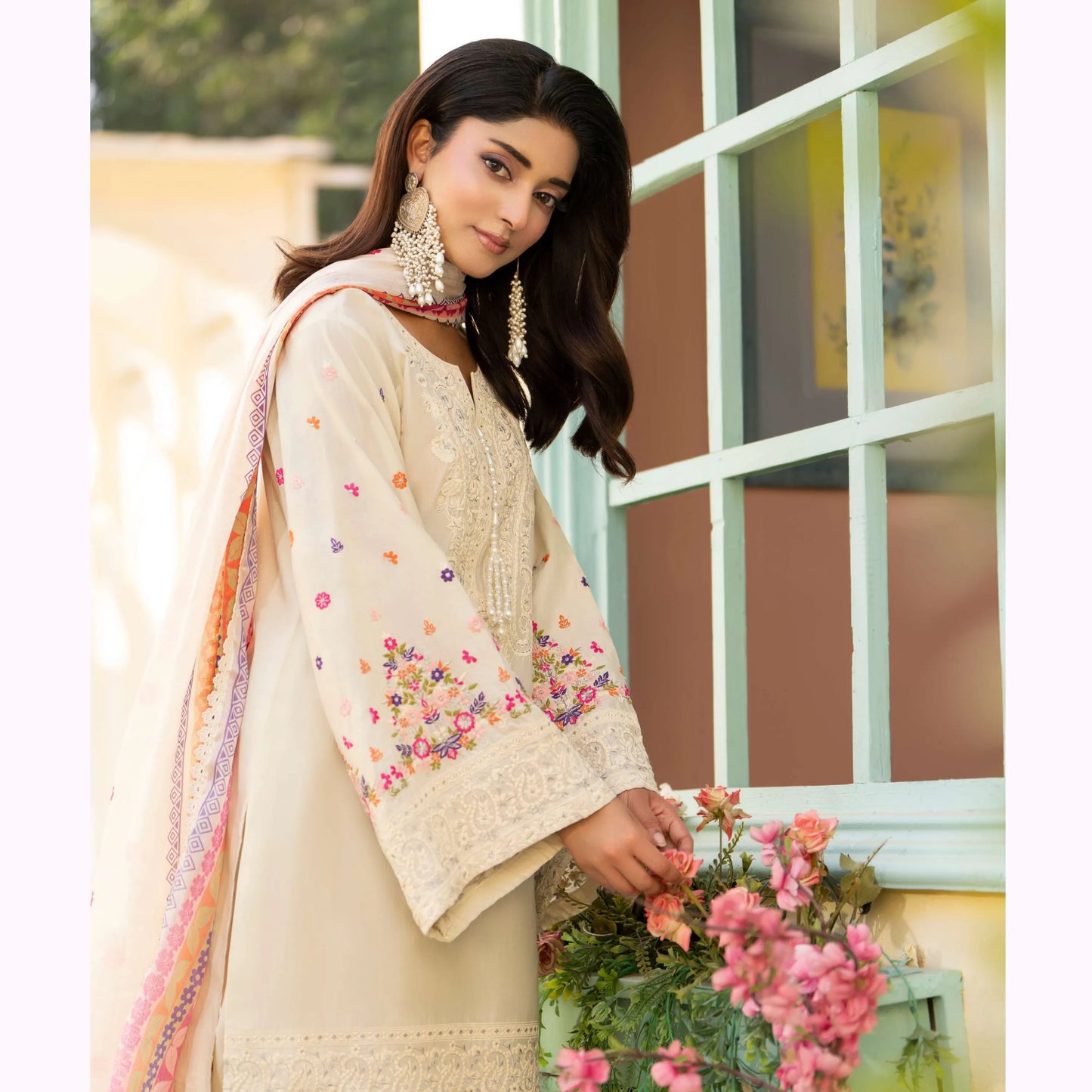 KC-1556 "Ferisha" Embroidered Festive Collection by Karma Collection