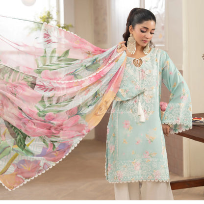 "Flora" Embroidered Lawn 3 Pc Collection | Karma Collection