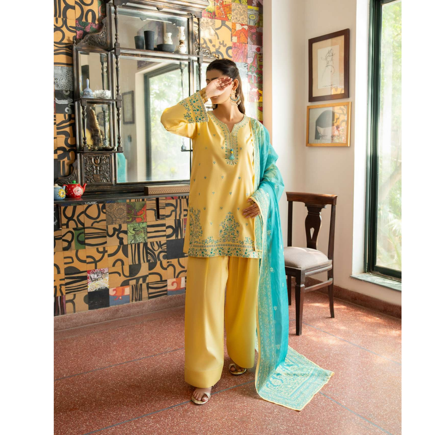 UCA-20 Luxury Cambric Cotton Farshi Shalwar Collection | Ready to Wear | Casuallite