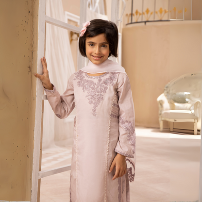 UMS-12 3 Pc Mother & Daughter Luxury Cambric Cotton by Simrans