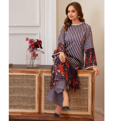 RA-16 2 Printed Silk Pakistani Co-Ords Set | Ready to Wear | Raniya.h