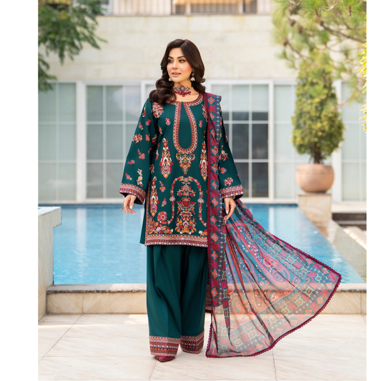 KC-1491 kashmiri Chikenkari Luxury Cotton farshi Shalwar Collection | Ready to Wear | Karma Collection