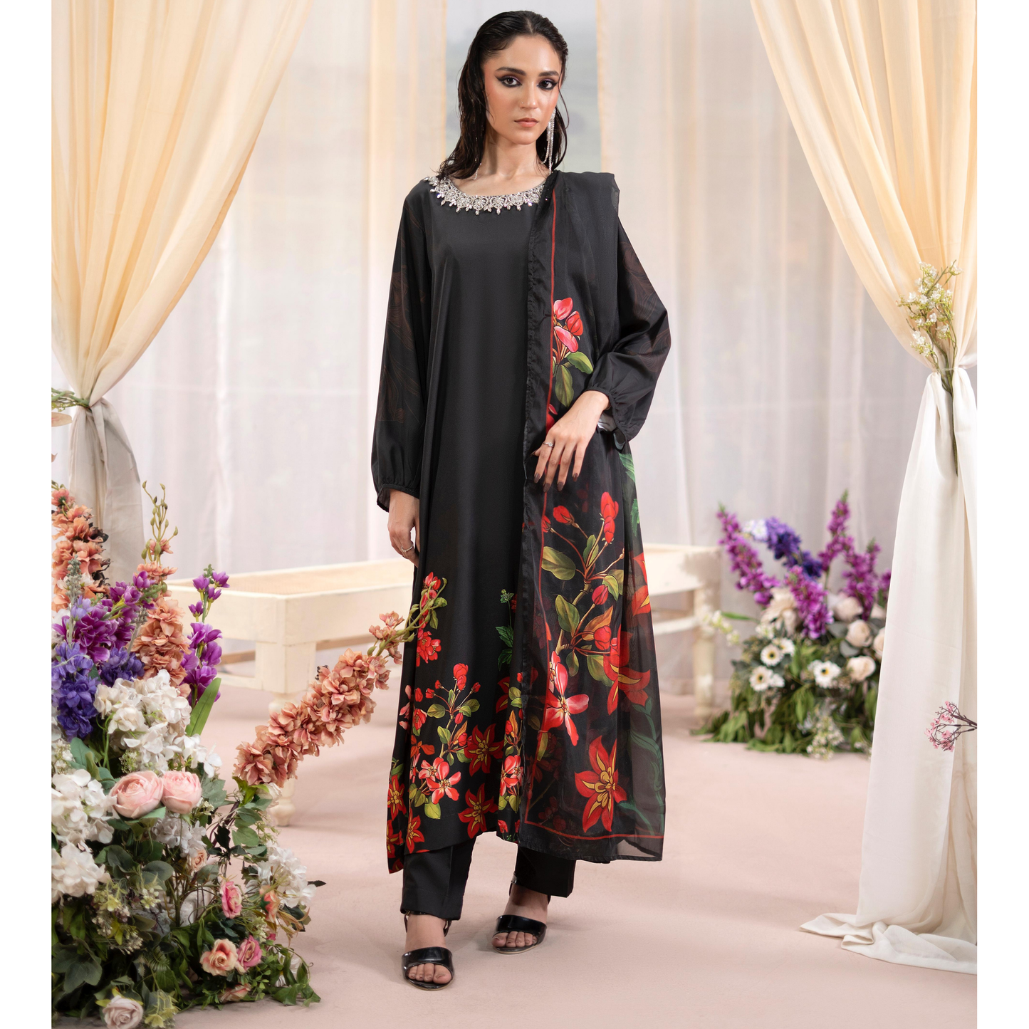RA-20 3 Pc Printed Silk Collection |Ready to Wear | Raniya.h