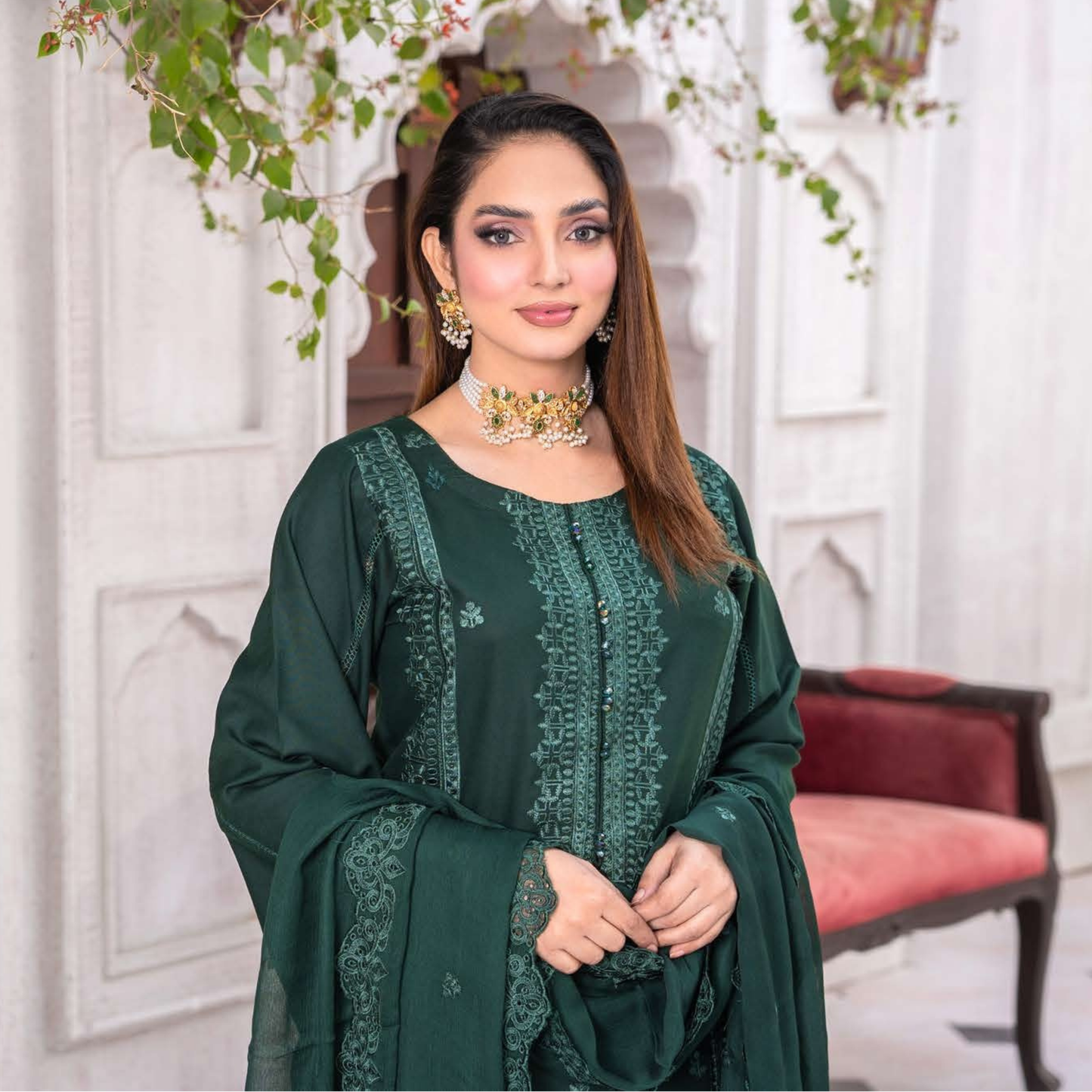 UMRZ-53 "Asim Jofa LUX " Embroidered Dhanak Collection By Rangz