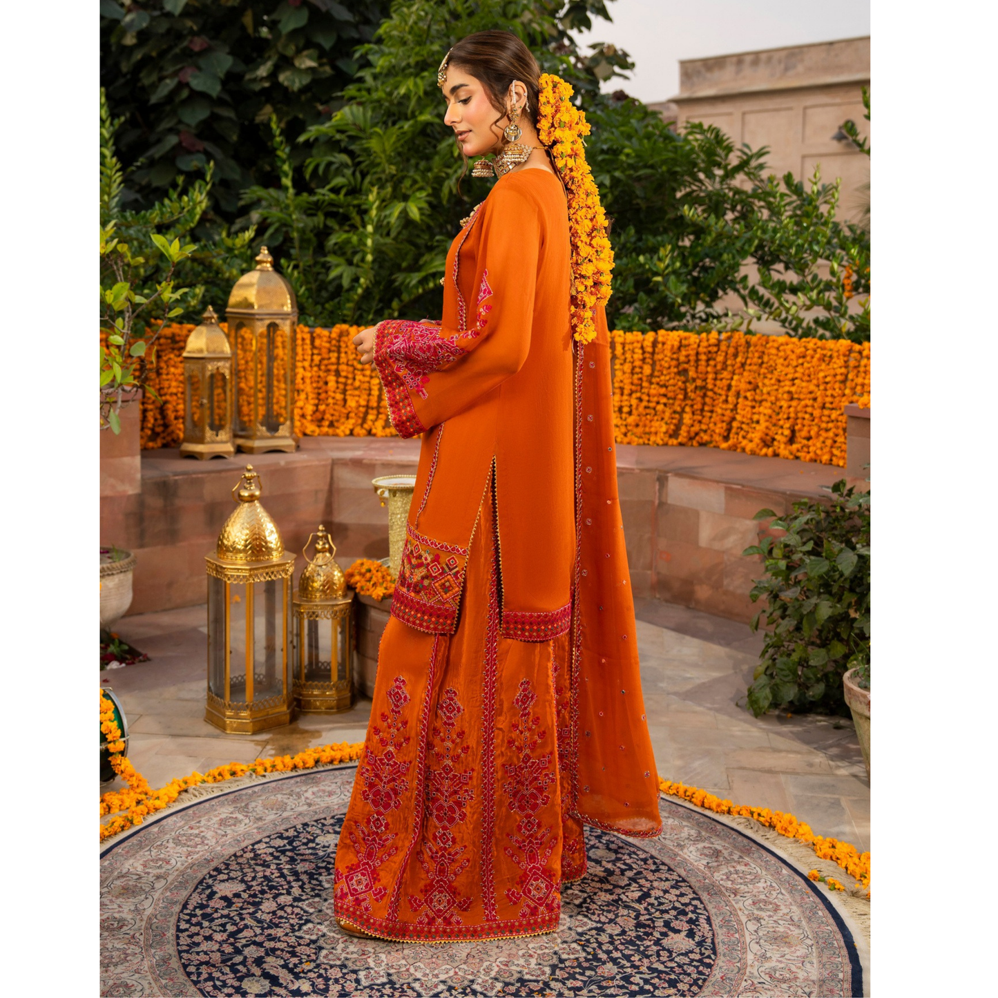 F-494 "Hayat" Embroidered Georgette Chiffon 3 Pc Collection