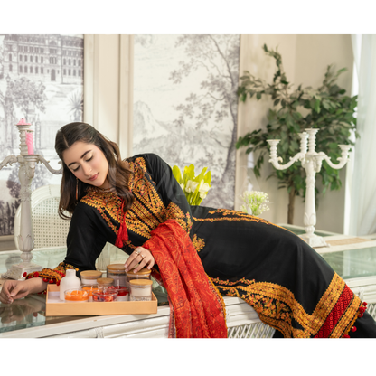 UA-163 Embroidered Linen Festive Collection | Ready by Wear | Pakistani Dress Asian Clothes Umnaa