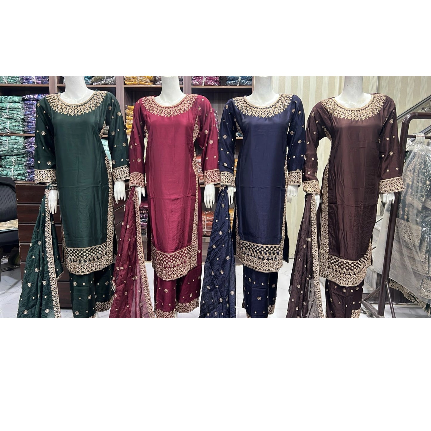 UA-167 Embroidered Viscose Mother Daughter Festive Collection by Umnaa