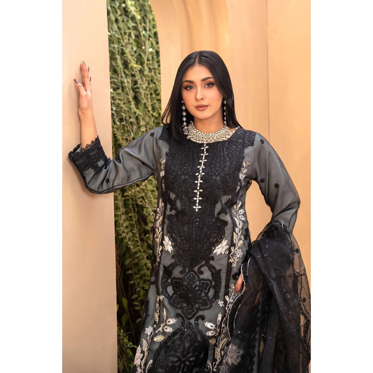 UMRZ-56 Maria.b Oraganza by Rangz Embroidered Festive Organza Collection