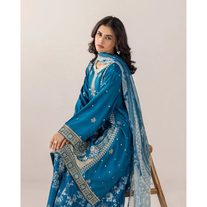 UTT-18 VOL 4 Embroidered Printed Linen Festive Collection by Traditional Thread