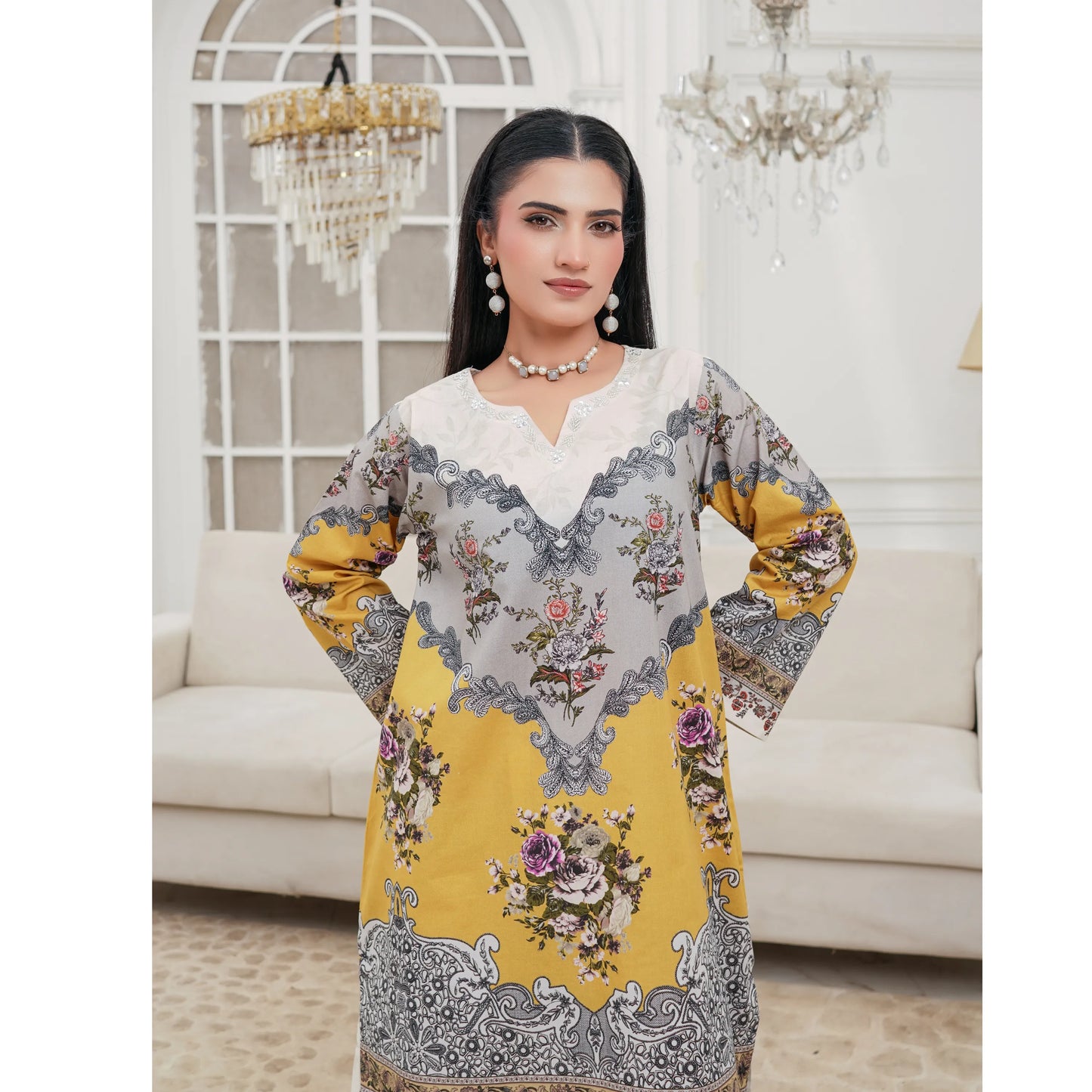 UMS-60 "Attire" Lawn 2 Piece Co-Ords Set by Simrans