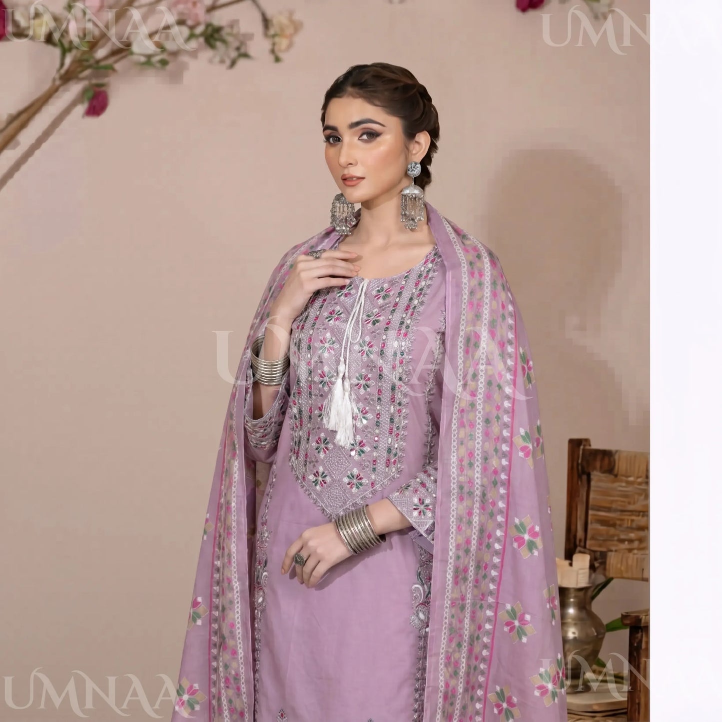 UA-195 Embroidered Cotton Collection by Umnaa | Ready to Wear Pakistani Asian Clothing Regular price£44.99 GBP