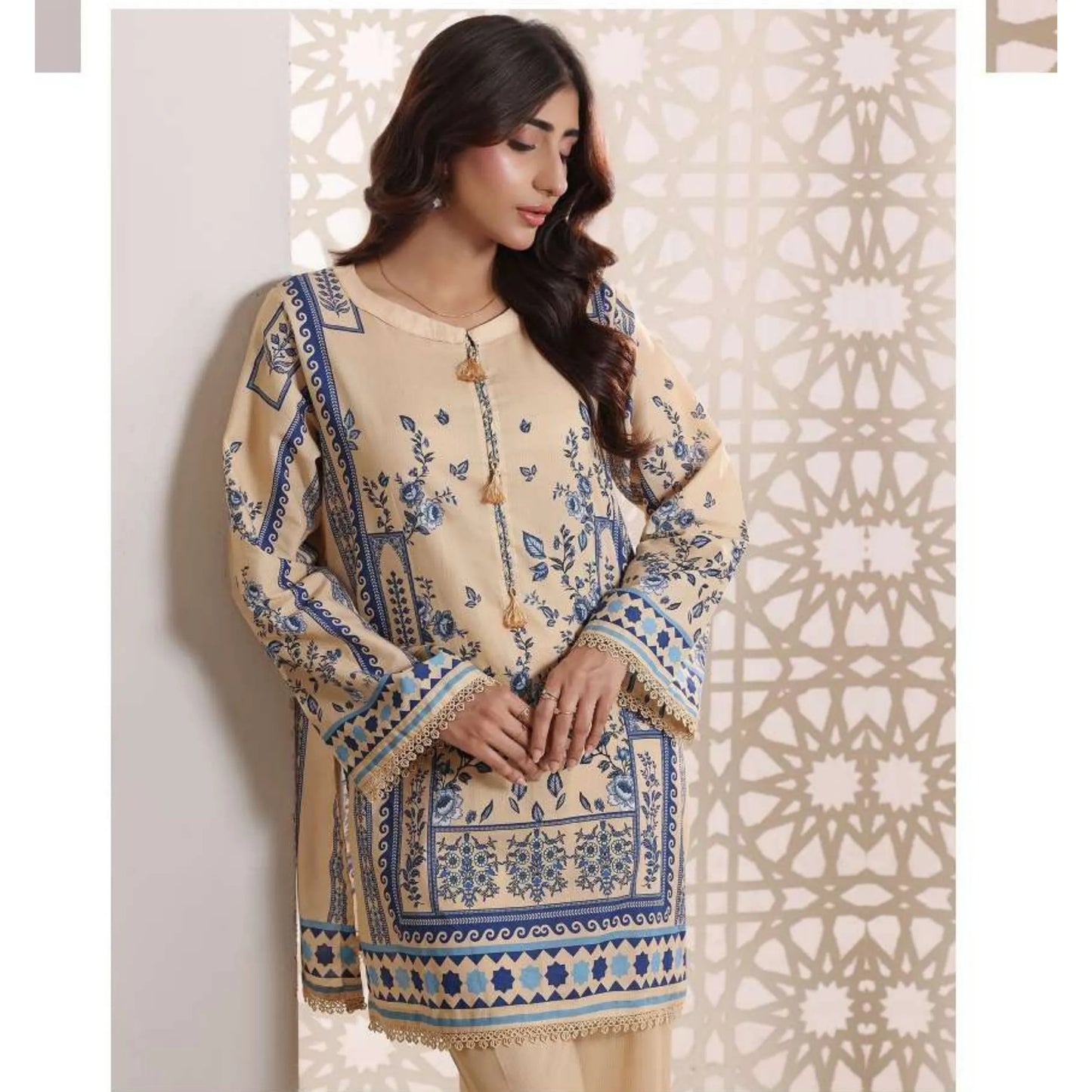 USN-19 Daily Pret Vol'8 Printed Lawn Co-Ords Set by Saphron Casual Co Ord Set Pakistani