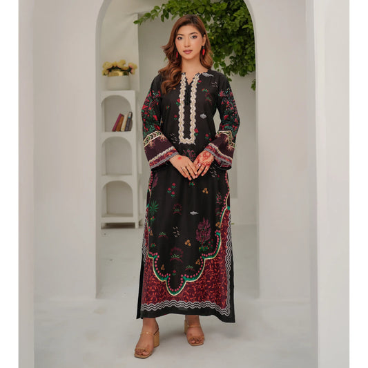 UMS-64 Pakistani Printed Lawn Kaftan Style 2 Piece Suit – Casual Summer Collection by Simrans