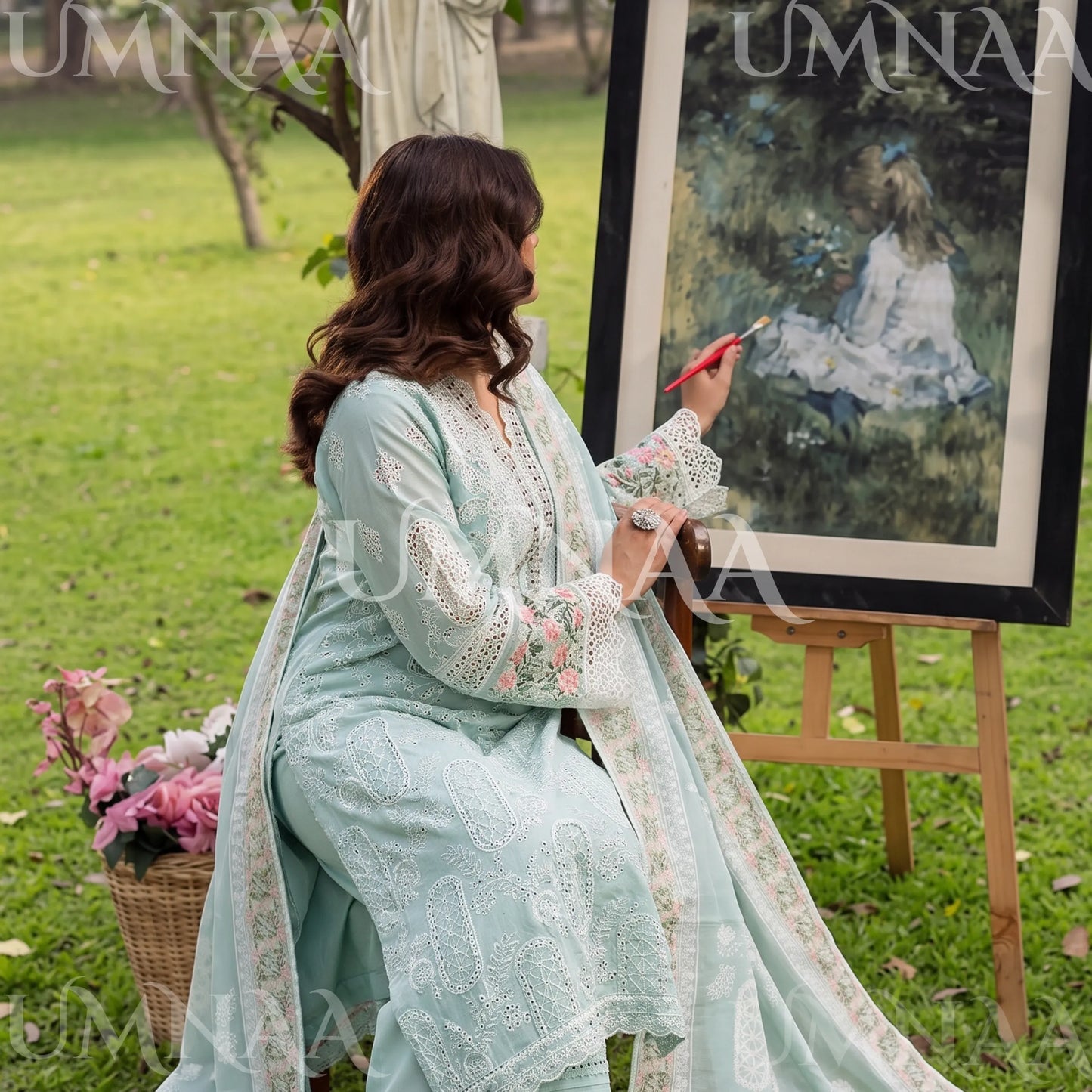 UA-250 Embroidered Cambric Cotton Collection by Umnaa