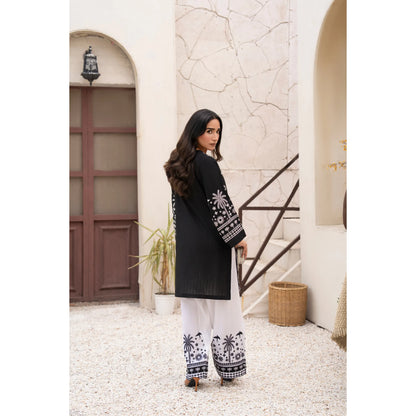 UA-257 Embroidered Cambric Cotton Co-Ord Set | Ready to Wear | Asian Clothes