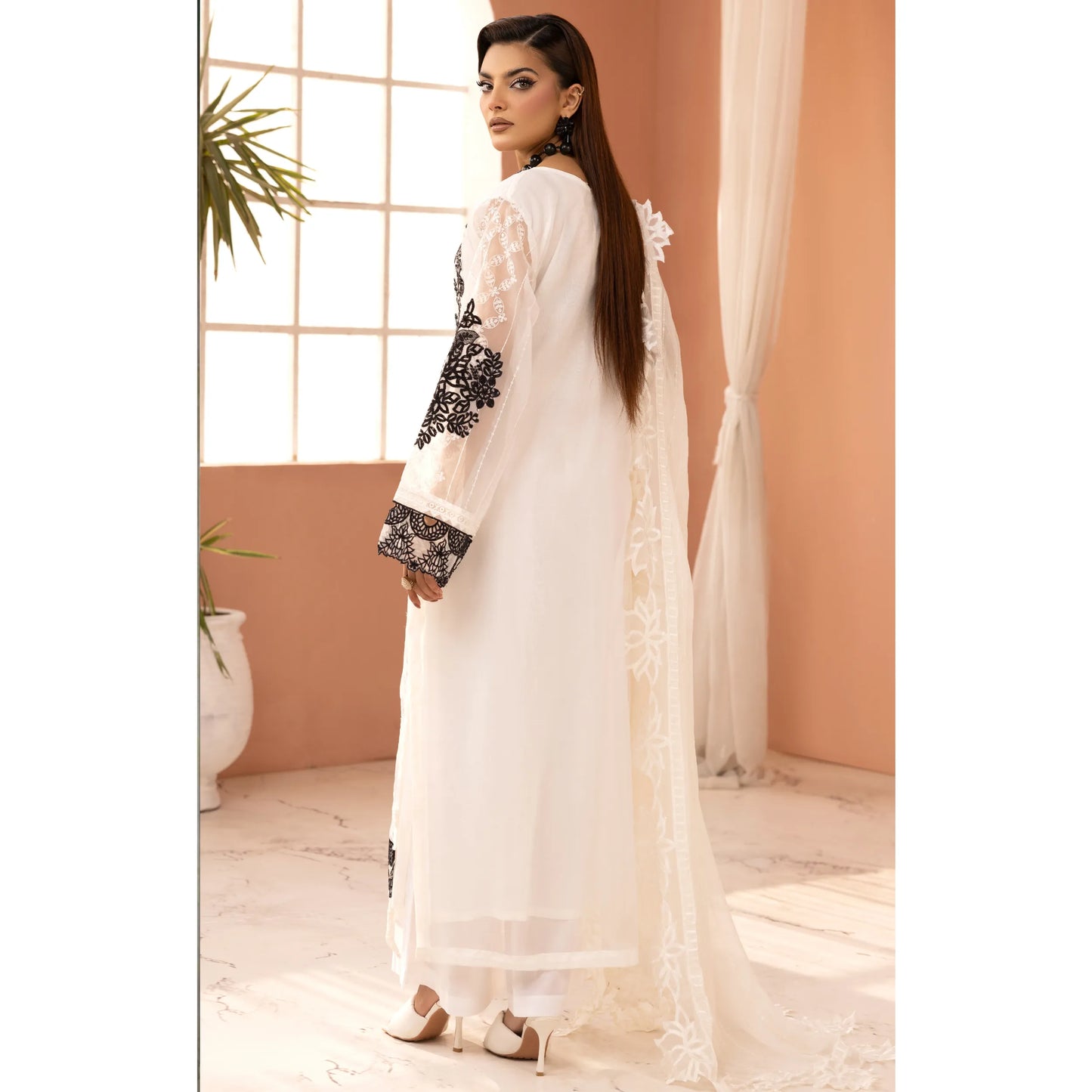 UMS-68 Florence Embroidered Visocse 3 pc Collection | Simrans