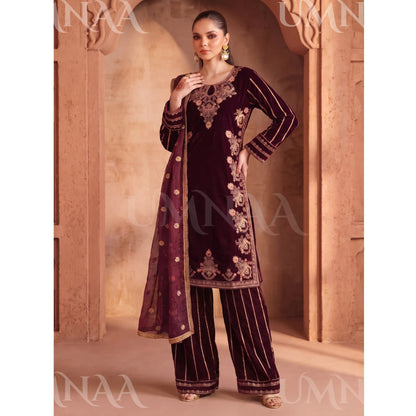 UA-293 Embroidered Luxury Velvet Collection | Umnaa