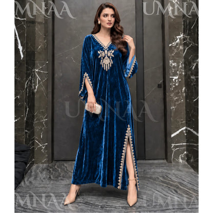 UA-304 Luxury Embroidered Kaftan 1 Pc | Umnaa