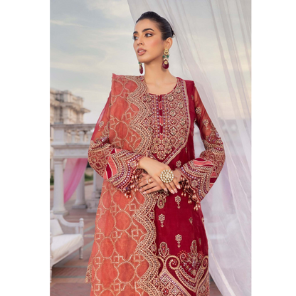 UTT-11 "Jab We Met" Embroidered Luxury festive 3 Pc Pakistani Dress by Traditional Thread