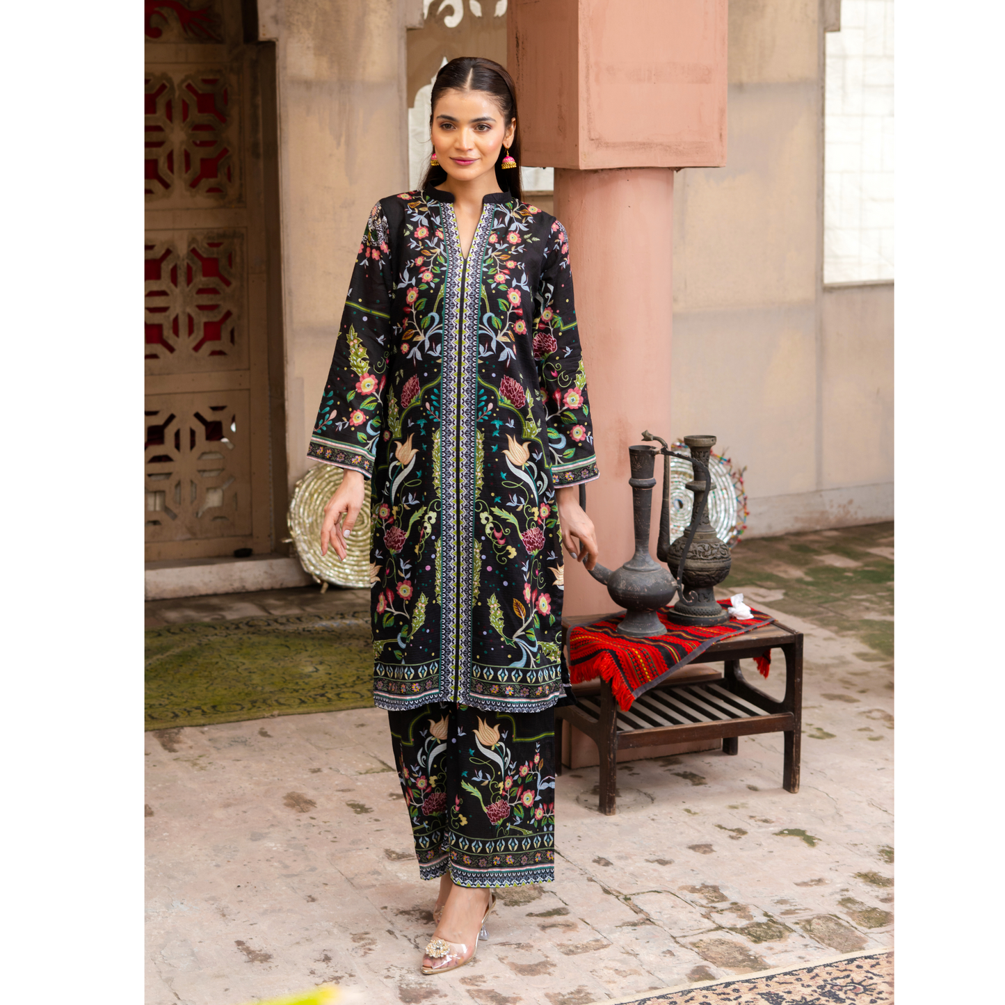 Printed Lawn Co-Ords Set 2 Pc | Ready to Wear | Rangz