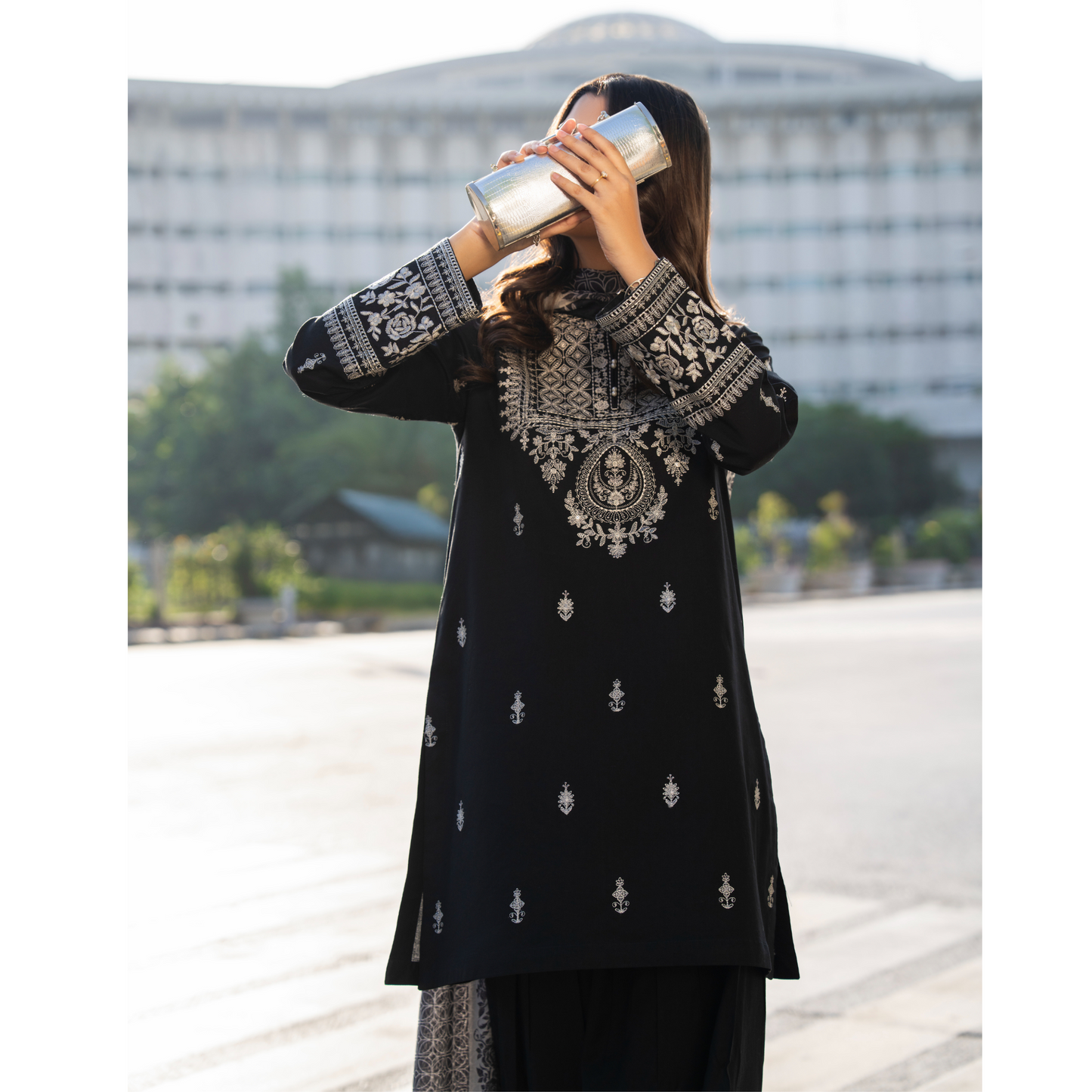 UCA-22 3 pc Summer Cotton Lawn Monochrome Collection | Ready to Wear | Casuallite