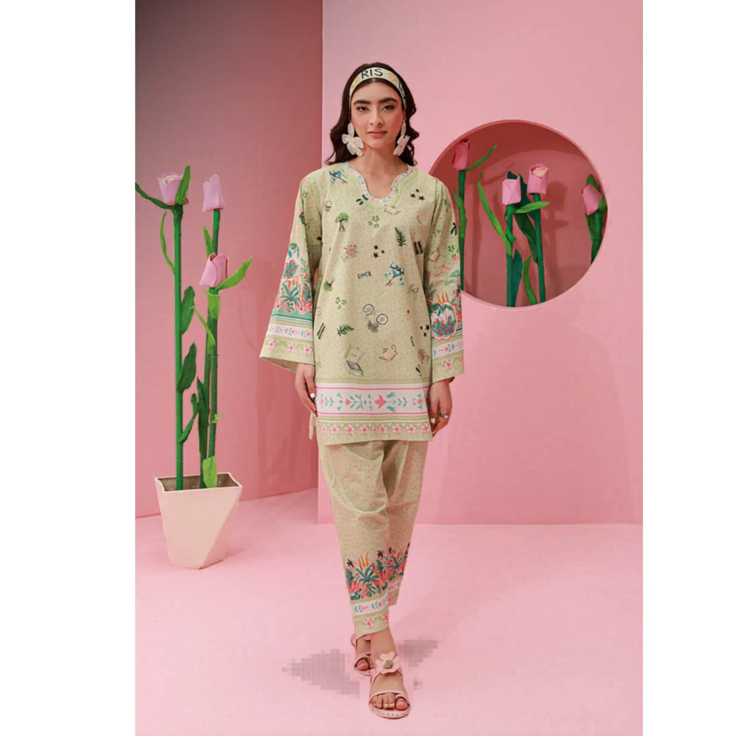 UAS-01 printed Pret by Asim jofa Printed Co Ord Set summer Collection Ready to Wear asian clothes