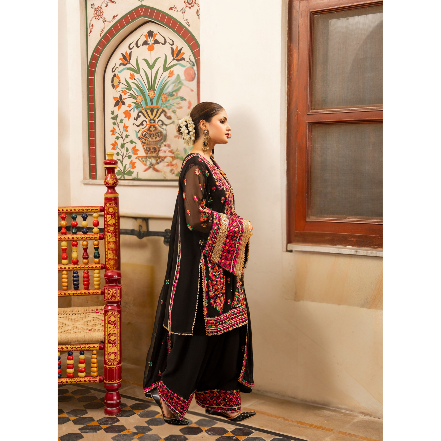 F-492 "Hayat" Embroidered Chiffon Festive Luxury 3 Pc Collection