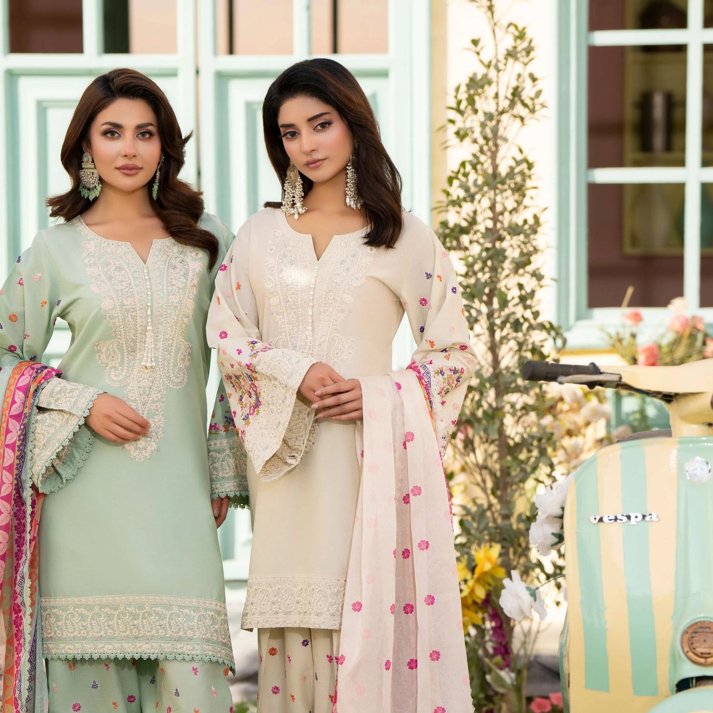 KC-1556 "Ferisha" Embroidered Festive Collection by Karma Collection