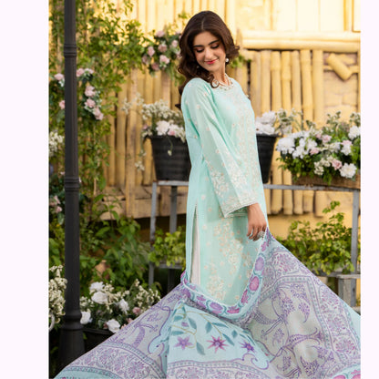KC-1577 "Sunheri" Embroidered Festive Cambric Cotton Collection by Karma Collection