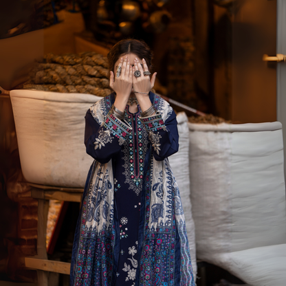 UCA-15 3 Pc Embroidered Cambric Cotton Ready to Wear Eid Collection by Casuallite