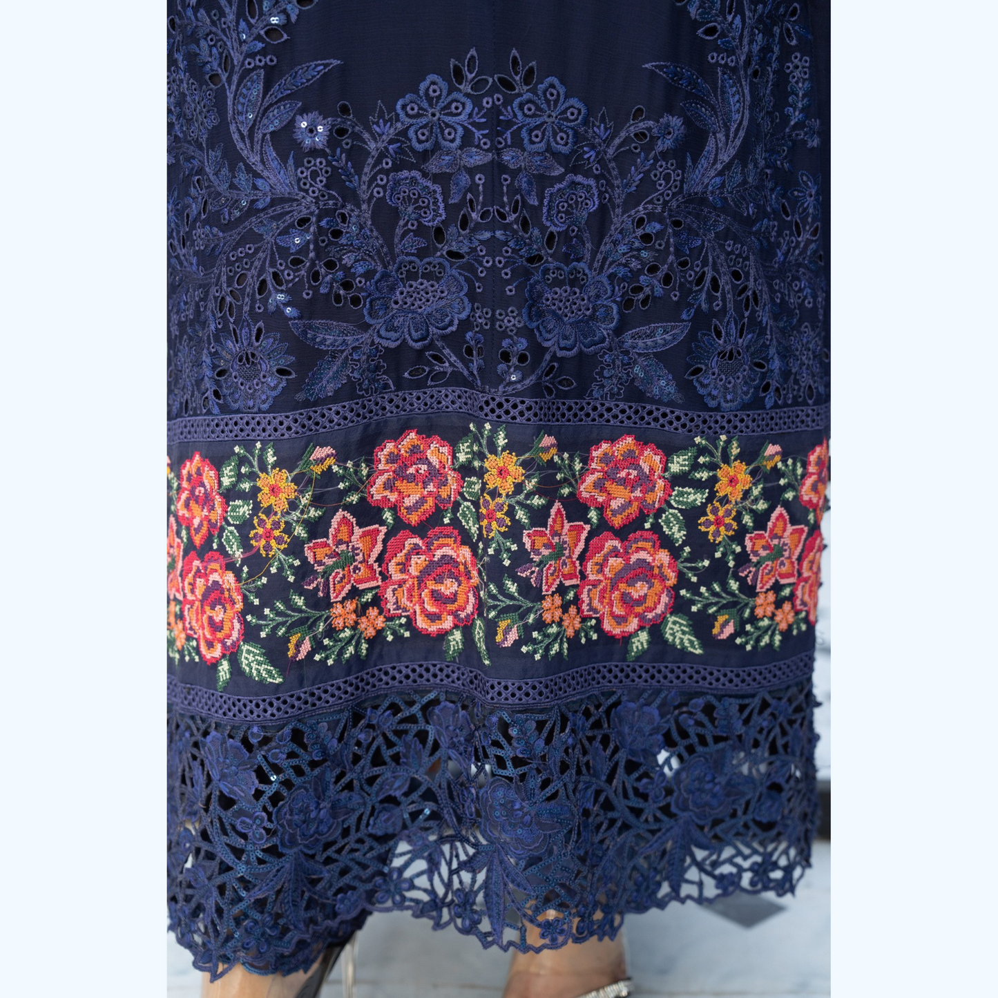 3 Piece Luxury Chiffon Ready to Wear Collection | karma Collection UMKC0903