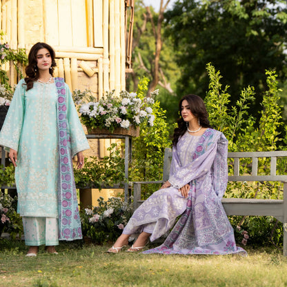 KC-1577 "Sunheri" Embroidered Festive Cambric Cotton Collection by Karma Collection