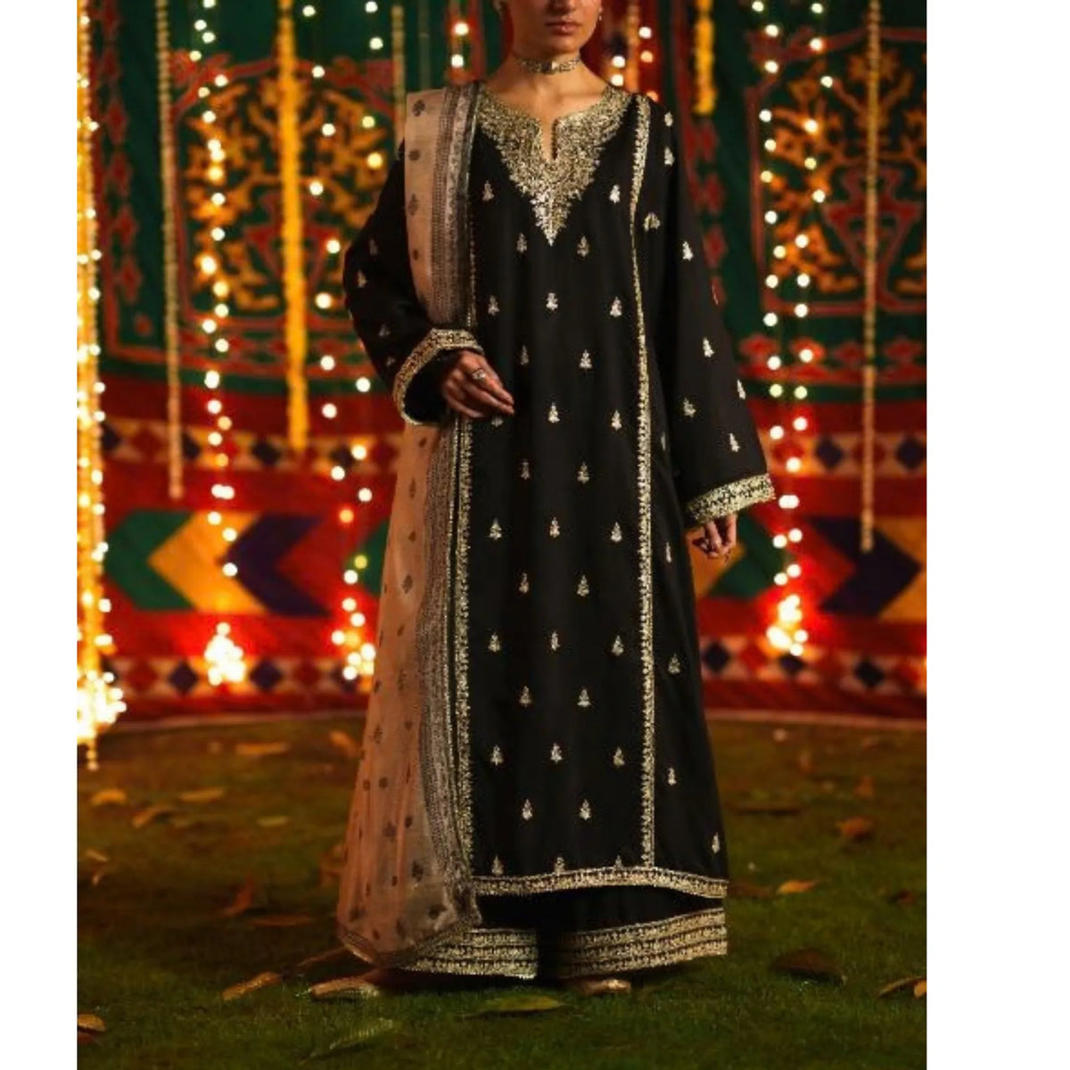 UCA-53 "Chand Bali" Luxury Viscose 3 Pc | Casuallite