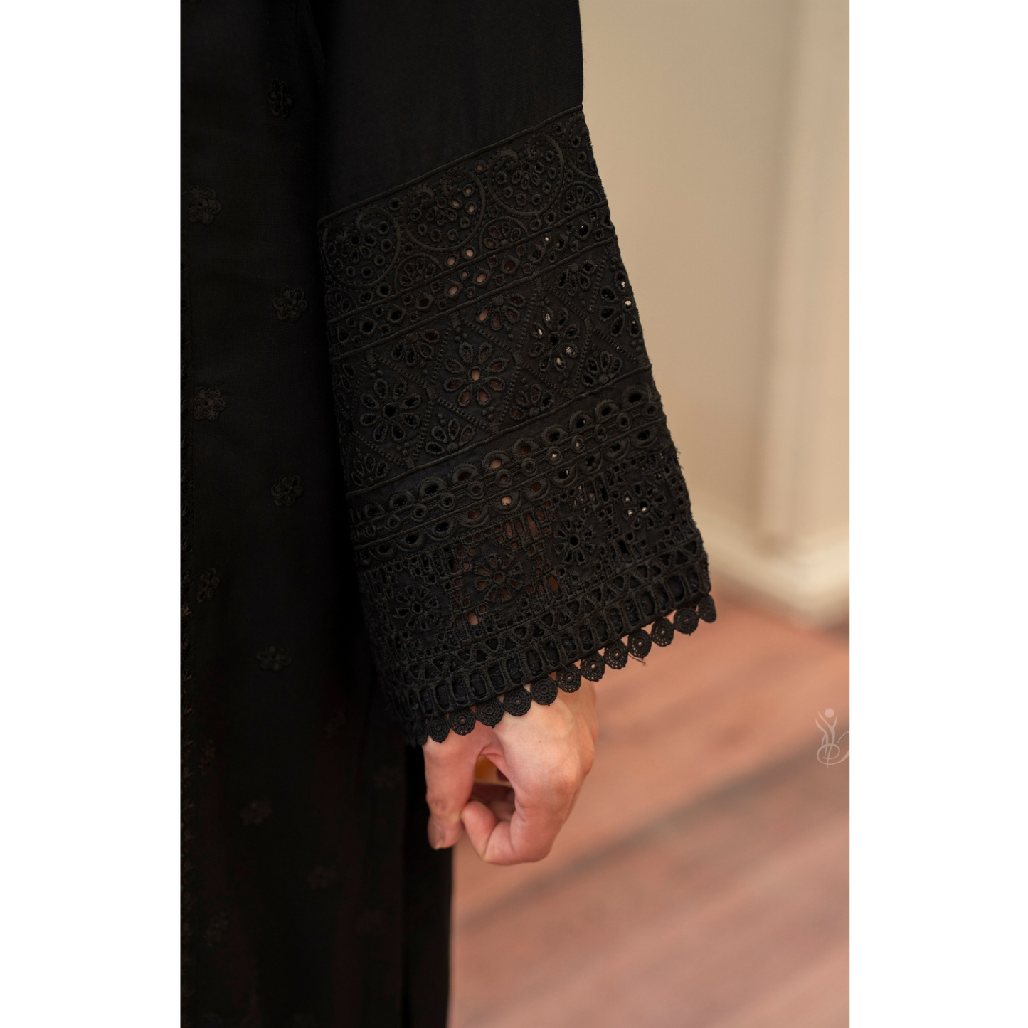 (BLACK) 3 Pc Ready to Wear Embroidered Printed Collection | Karma Collection | UMKC0808