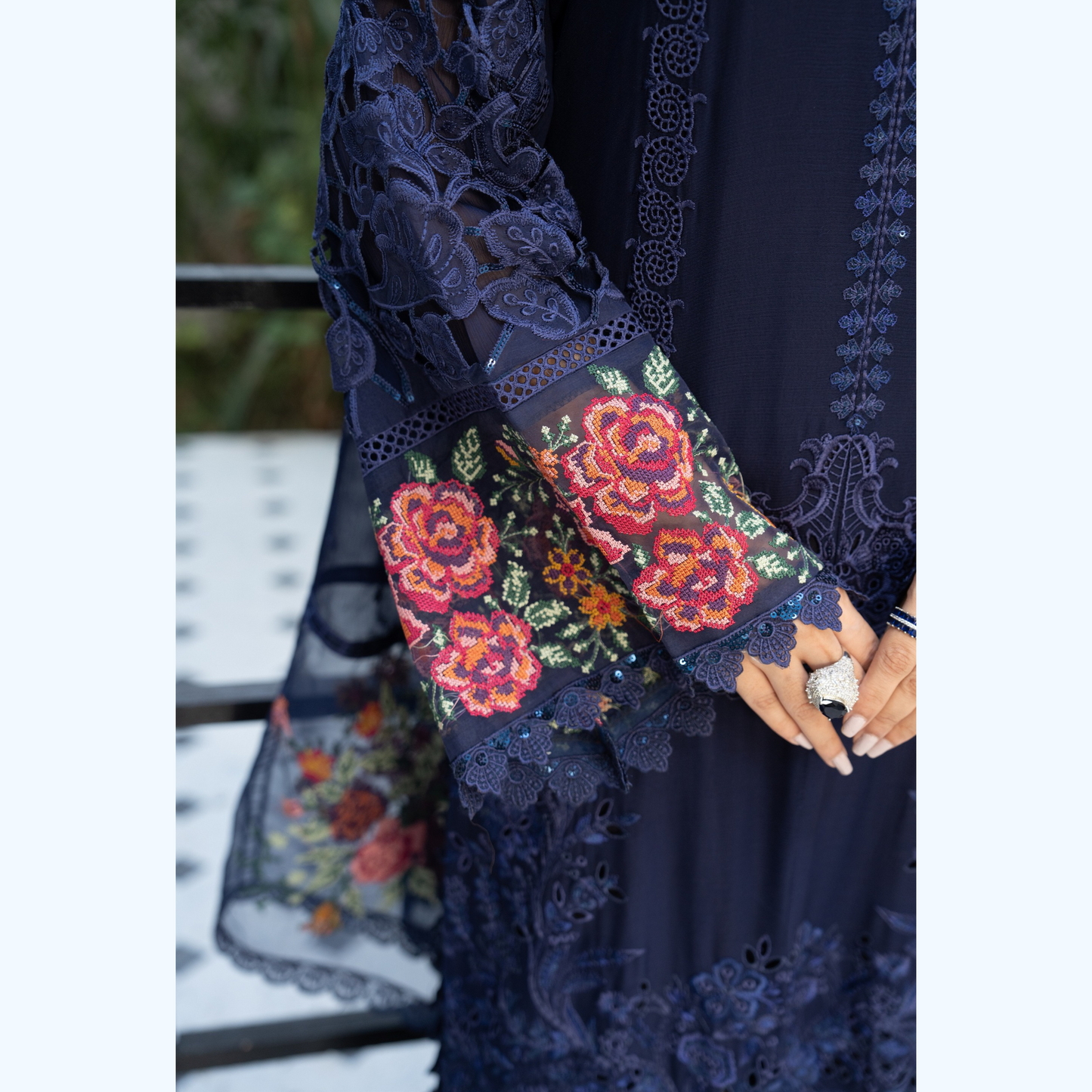 3 Piece Luxury Chiffon Ready to Wear Collection | karma Collection UMKC0903