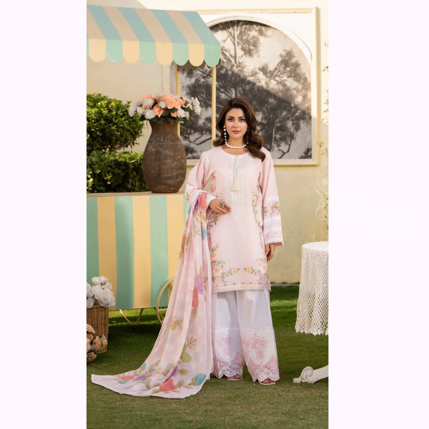 KC-1561 "Ferisha" Embroidered Festive Collection by Karma Collection