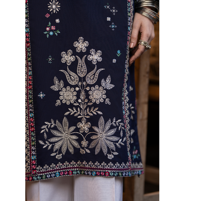 UCA-15 3 Pc Embroidered Cambric Cotton Ready to Wear Eid Collection by Casuallite