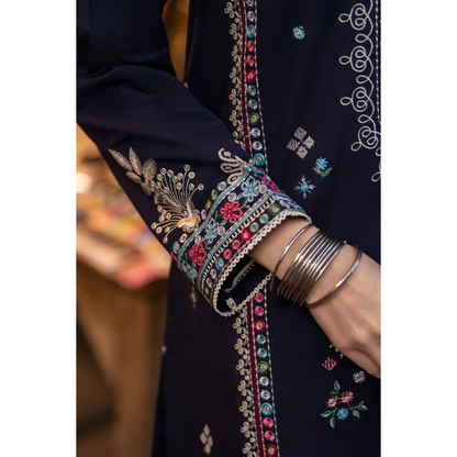 UCA-15 3 Pc Embroidered Cambric Cotton Ready to Wear Eid Collection by Casuallite